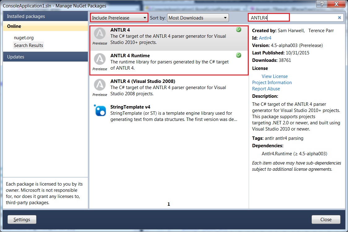 antlr4