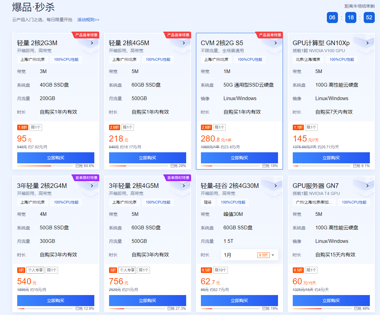 云服务器活动