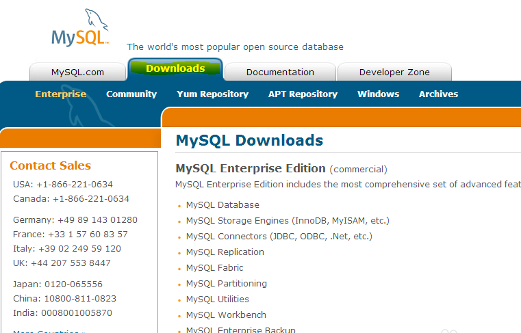 下载mysql