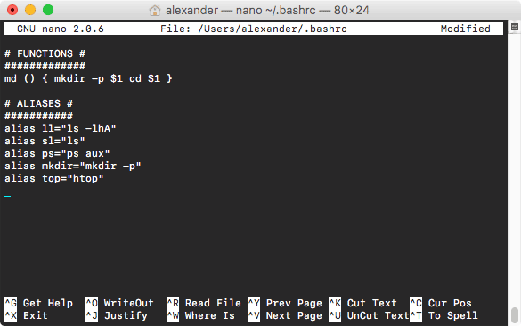 bashrc