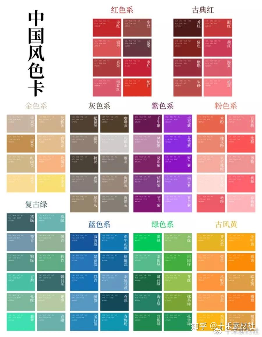 颜色列表