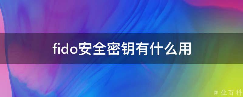 安全密钥是什么