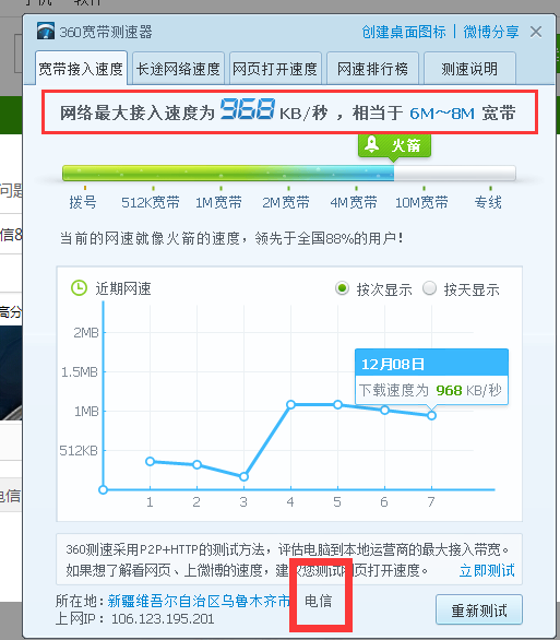 中国电信在线测速