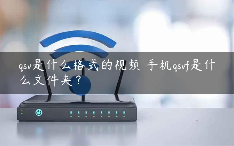 qsv是什么格式