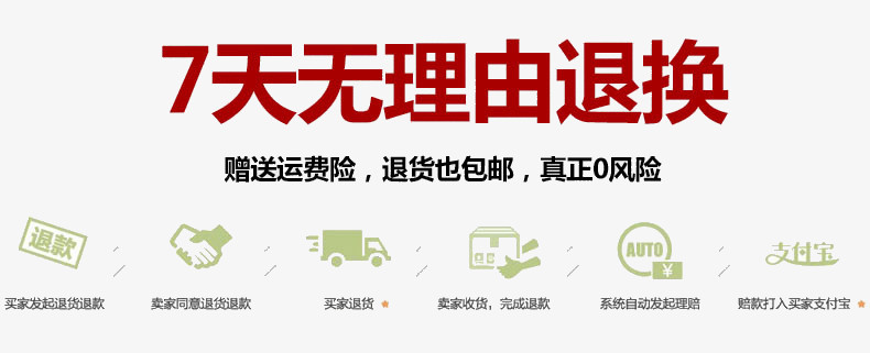 7天无理由退换货