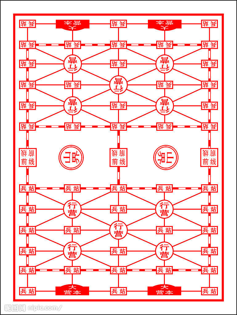 军棋棋盘图