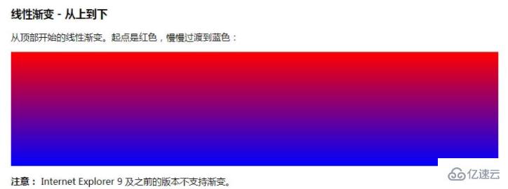 css颜色渐变