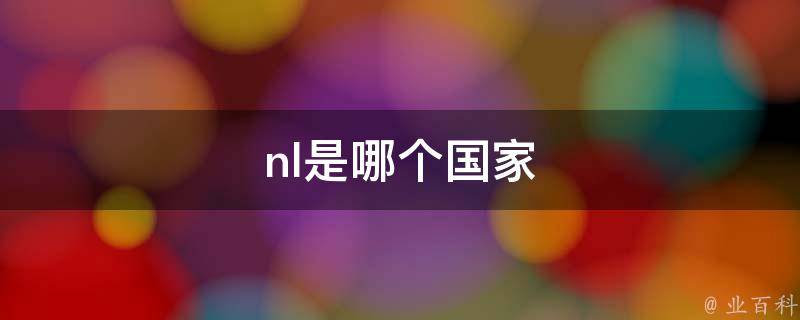 nl是哪个国家