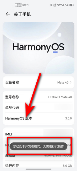 开发人员选项