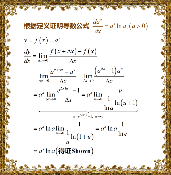 对数函数导数