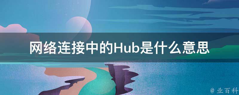 hub什么意思