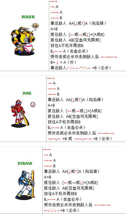 变身忍者出招表