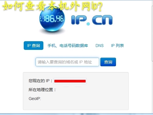 外网ip查询