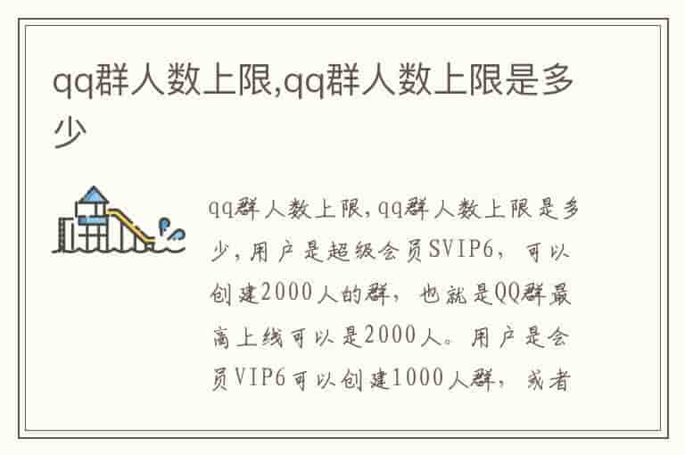 qq群人数上限