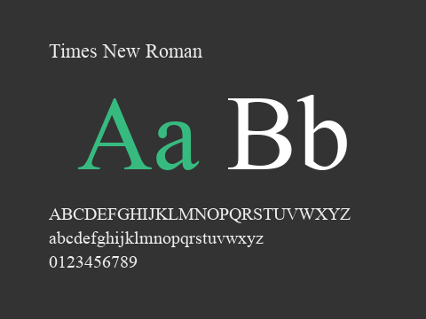 新罗马字体