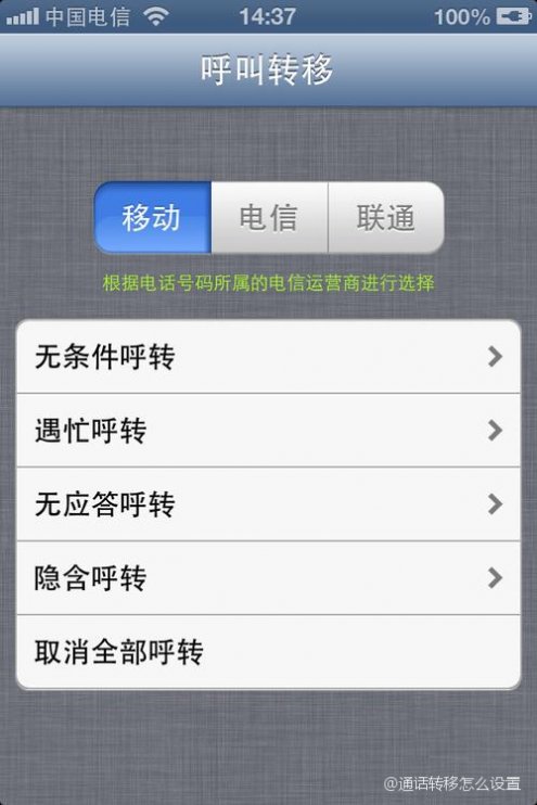 通话转移