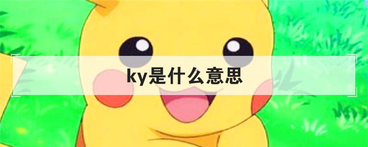 ky什么意思