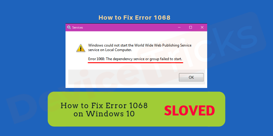 错误1068