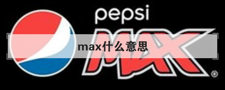max什么意思