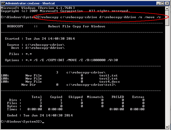 robocopy