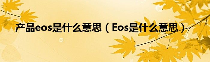 eio是什么意思