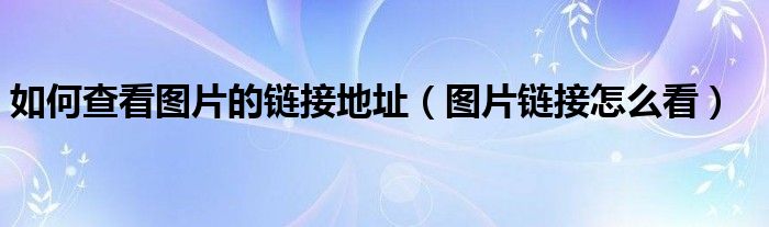 查看链接