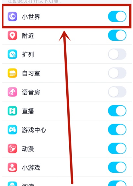 小世界怎么关闭