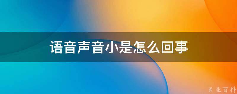 语音小度