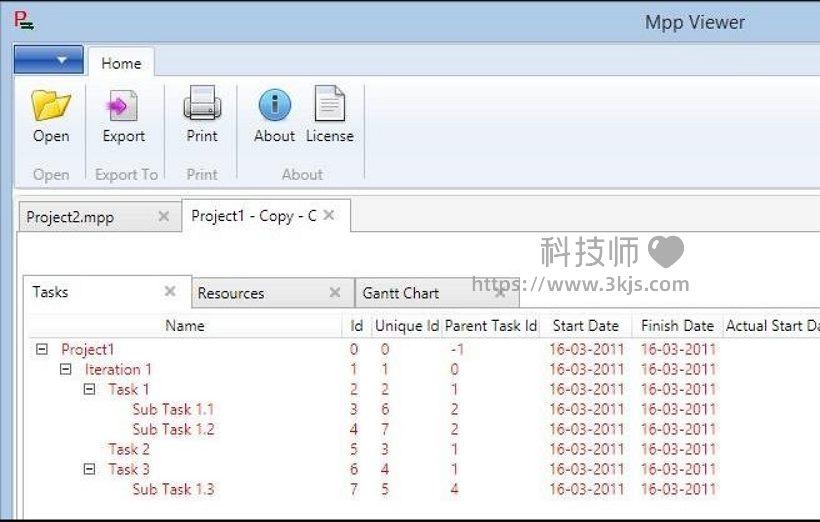 mpp文件