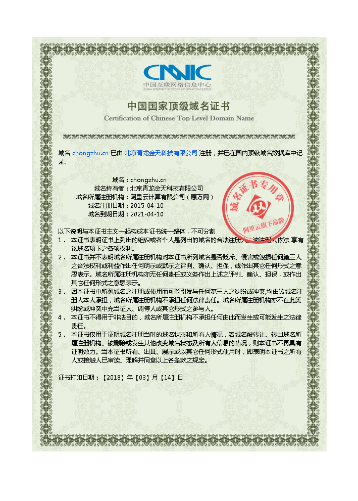 中国国家顶级域名