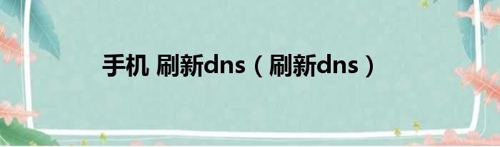 手机访问域名重定向