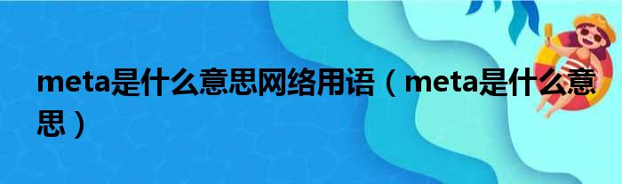 meta是什么