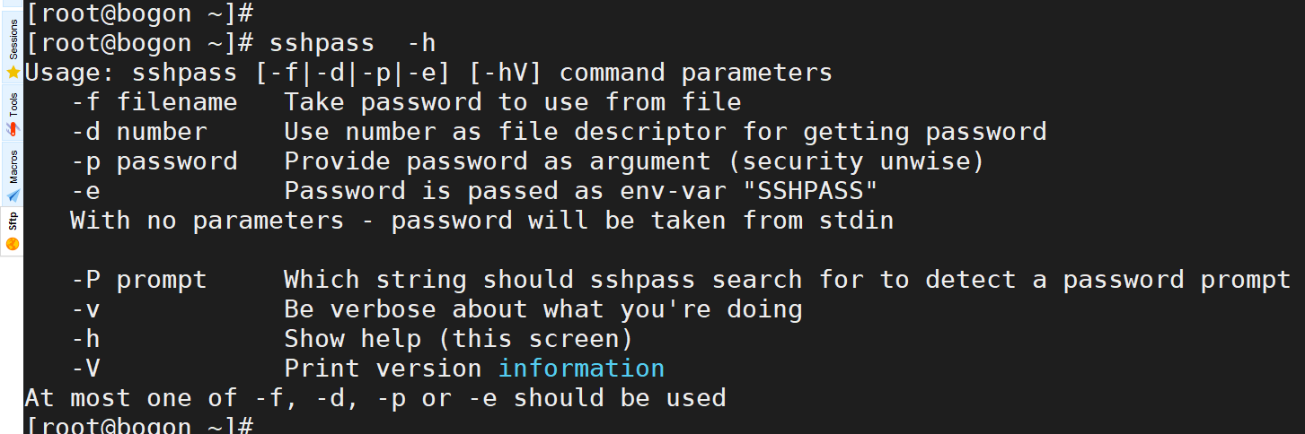 sshpass
