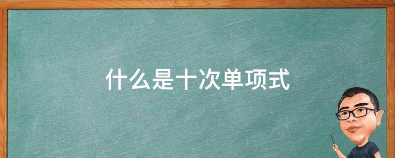 最高次项