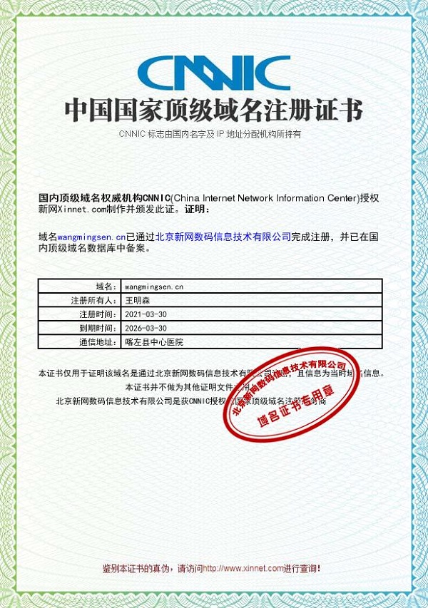 中国国家顶级域名