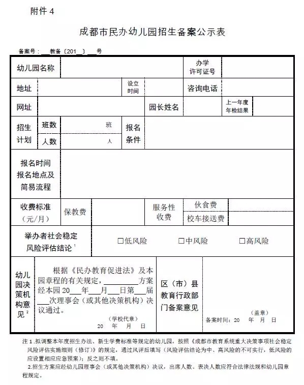 废止民办幼儿园备案