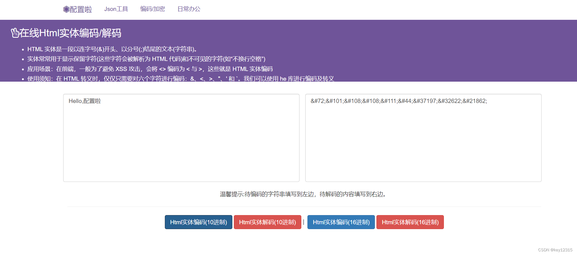 html实体编码