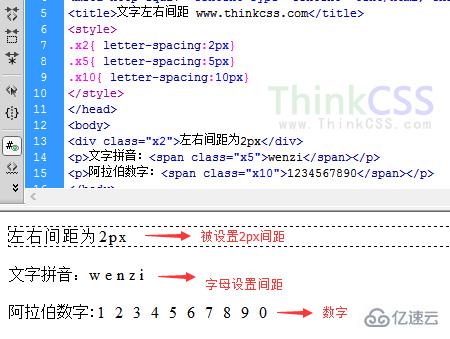 css文字间距