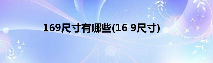 169是什么意思