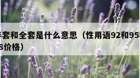 全套什么意思