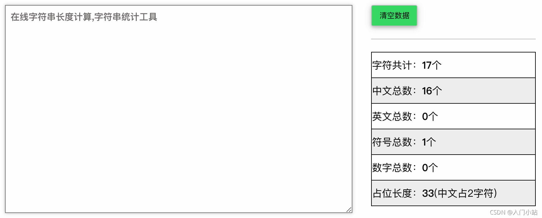 在线字符串长度
