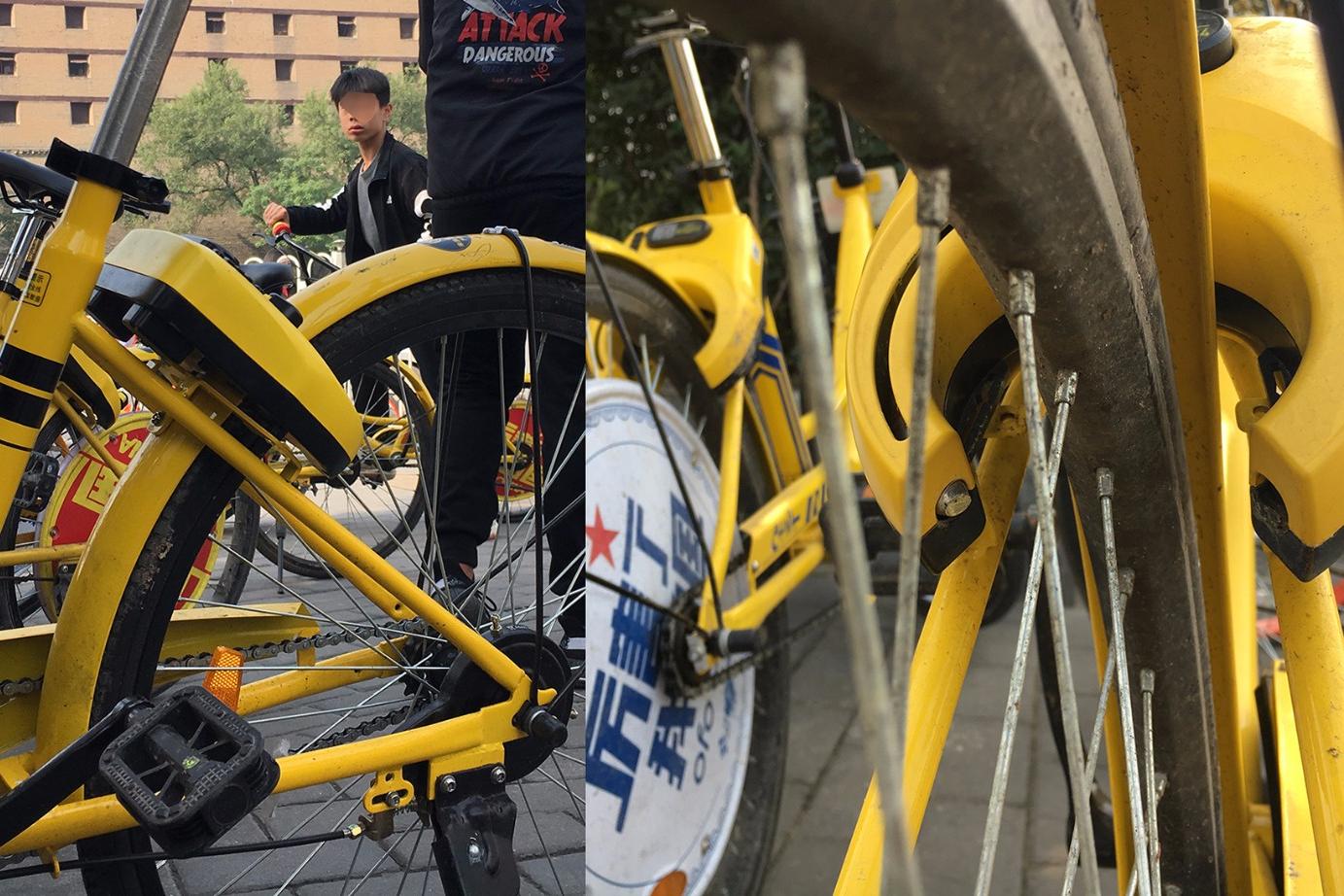 小黄车骑完怎么锁