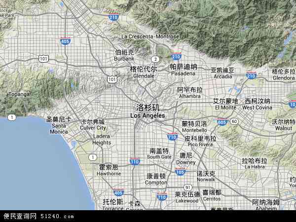 洛杉矶地图