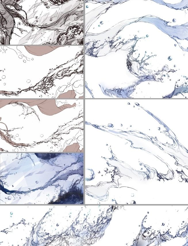 水流怎么画