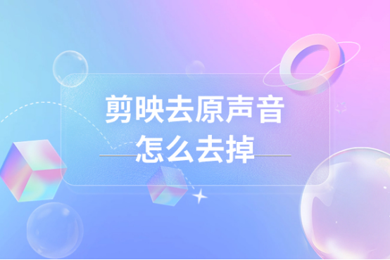 视频去声音