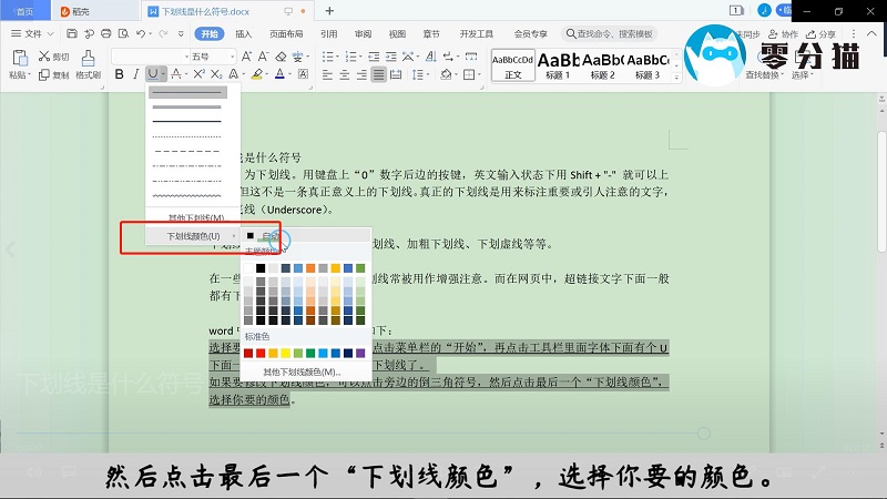下划线是什么意思