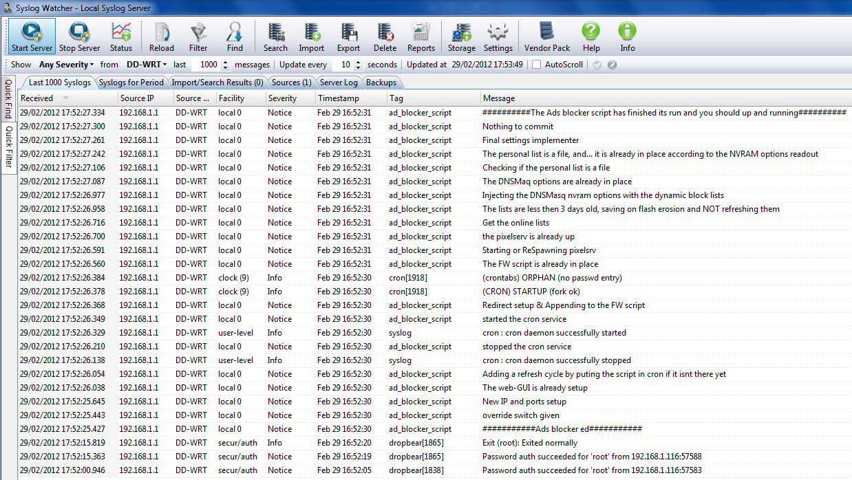 syslog