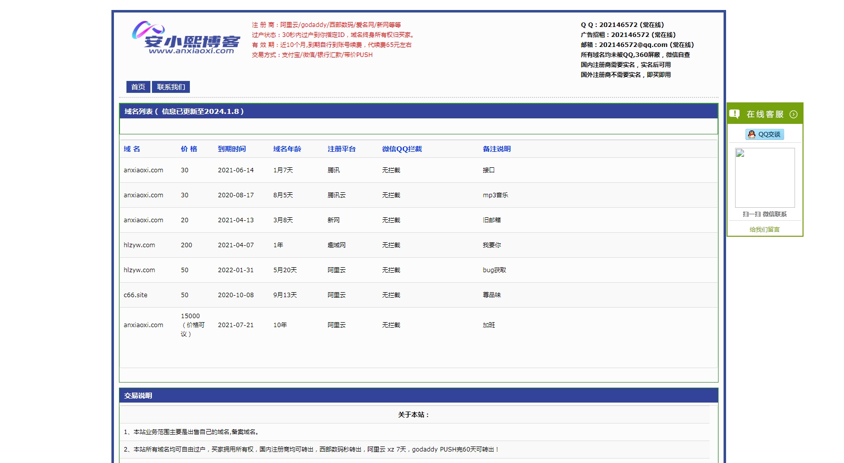 老域名购买
