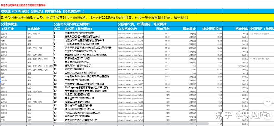 秋招时间