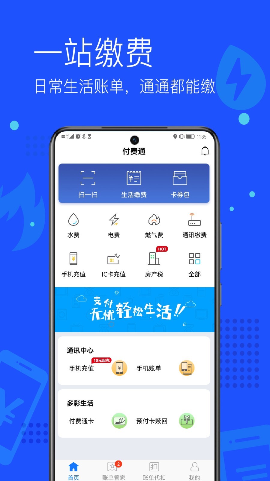 交水费